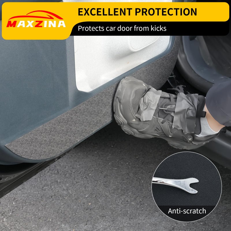 Maxzina Car Door Anti Kick Pads Compatible with 2022-2025 Ford Maverick (Not for 2026) Side Door Protective Cover Front & Rear TPE Inner Anti-Kick Sticker Protector 4PCS for 2024 Maverick Accessories - Image 3
