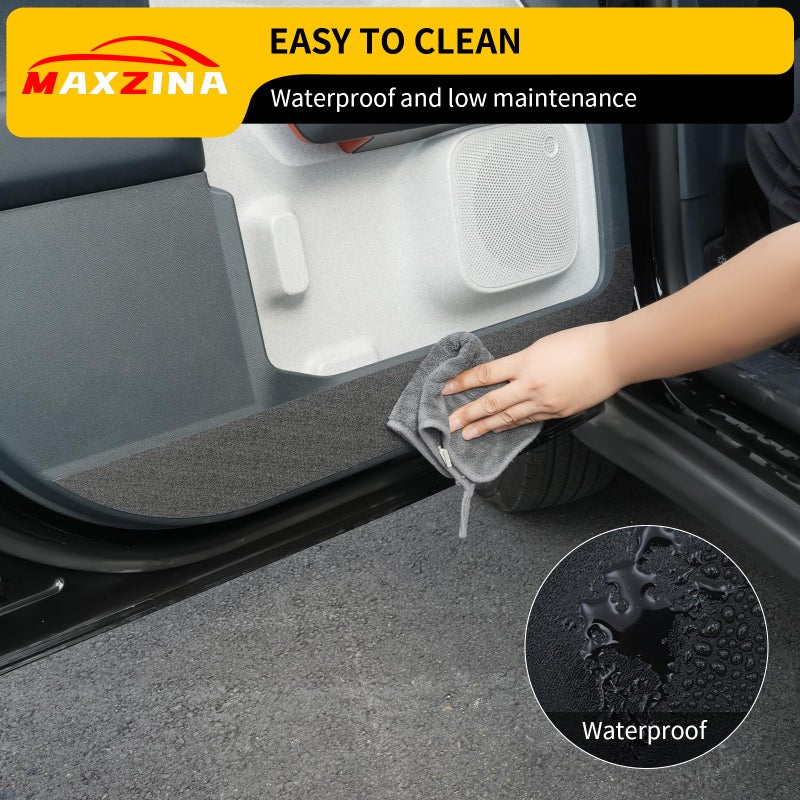 Maxzina Car Door Anti Kick Pads Compatible with 2022-2025 Ford Maverick (Not for 2026) Side Door Protective Cover Front & Rear TPE Inner Anti-Kick Sticker Protector 4PCS for 2024 Maverick Accessories - Image 4