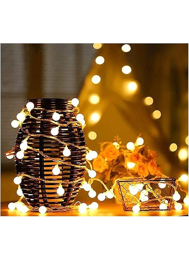 The Bros Outdoor Ramadan String Lights Battery Operated Fairy Lights Sepak Takraw String Starry Lamp Decoration Lamp - (Warm White)  - Image 1
