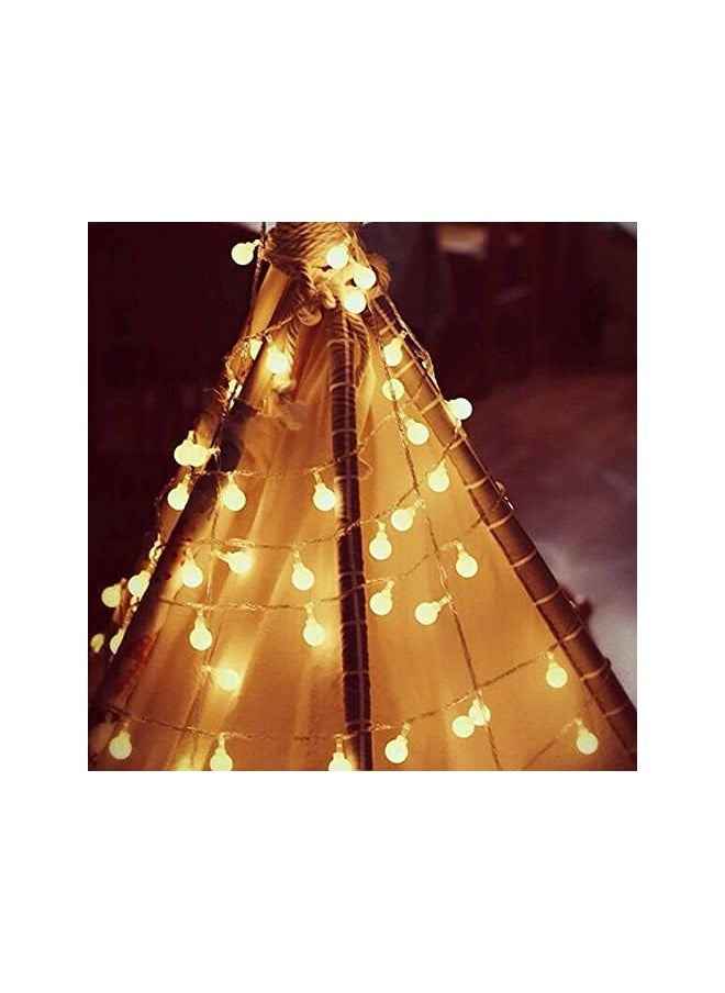 The Bros Outdoor Ramadan String Lights Battery Operated Fairy Lights Sepak Takraw String Starry Lamp Decoration Lamp - (Warm White)  - Image 4
