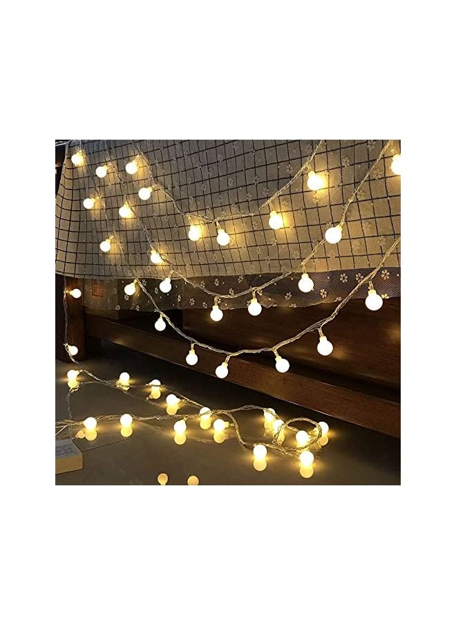 The Bros Outdoor Ramadan String Lights Battery Operated Fairy Lights Sepak Takraw String Starry Lamp Decoration Lamp - (Warm White)  - Image 3