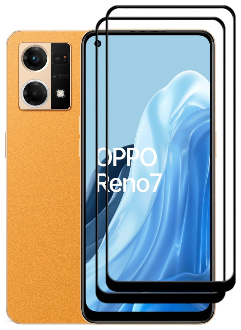 ACLIX 3 Pieces Antistatic ESD Dustproof Premium Quality High Definition Tempered Glass Screen Protector Designed For Oppo Reno7 - Image 1