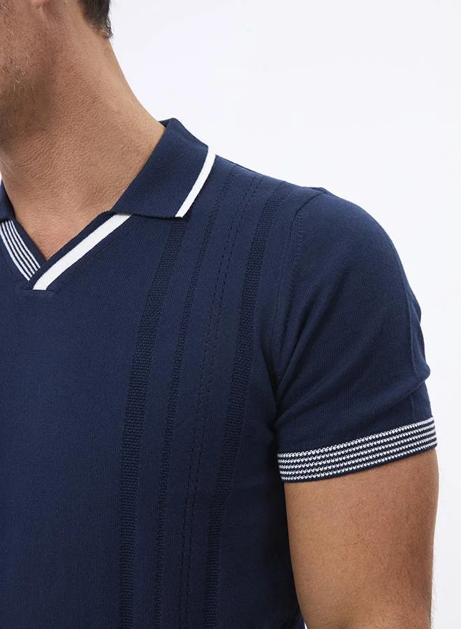 FELIX HARDY Navy Polo shirt short sleeve for Men for Men | Best Price UAE