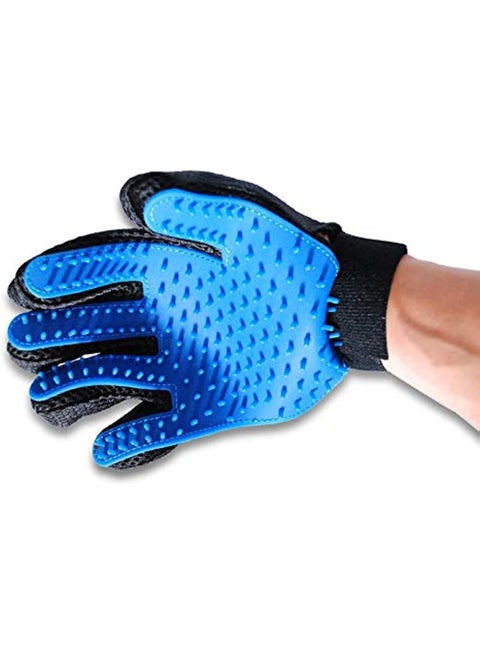 قفازات العناية بالحيوانات الأليفة تنظيف الاستحمام اللطيفة للكلاب من السيليكون لإزالة شعر الحيوانات بكثافة عالية وقفاز إزالة للقطط والكلاب - قطعة واحدة