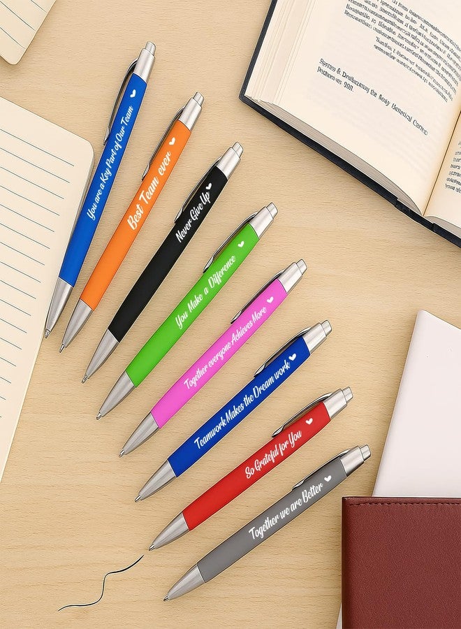 KisSealed 100 Pcs Inspirational Pens Bulk,Motivational Ballpoint Pen, Metal Ballpoint Pen with Black Ink Inspiration Thank You Gifts for Office Worker Teacher Christmas Back to School - Image 3