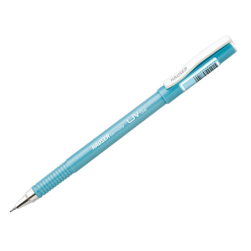 Hauser UV Gel Pen Wallet Pack | Ensures Smoothness & Durability | Waterproof Ink for Smooth & Smudge Free Writing | Blue Ink, Pack of 10 Pens - Image 3