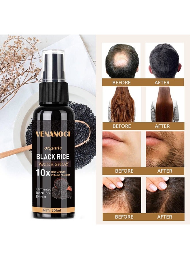Venanoci Hair Growth Serum, Rice Water Spray For Damaged Dry Hair Treatment, For Women And Men Treatment For Hair Loss, Damaged Dry Hair, Hair Regrowth For Thicker Longer Fuller Hair 100ML - Image 3