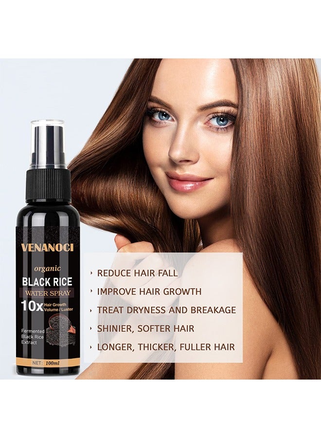 Venanoci Hair Growth Serum, Rice Water Spray For Damaged Dry Hair Treatment, For Women And Men Treatment For Hair Loss, Damaged Dry Hair, Hair Regrowth For Thicker Longer Fuller Hair 100ML - Image 4