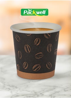 Paper Cup- PWPC1002| 50 pcs pack, 4.0 OZ, Premium-Quality, BPA-Free, Food grade and Hygienic| Perfect for Parcels, Large Gatherings, Takeout, Etc| Black with Coffee Bean Prints - pzsku/Z2E822DE914DBB1613D68Z/45/_/1712129268/bd13cbb2-1535-4a57-b014-c336a233a0b5