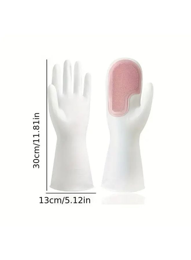 Green Double Glove Brush and Single Glove Brush with Hooks Multi Purpose Heavy Duty Cleaning Brush - Image 3
