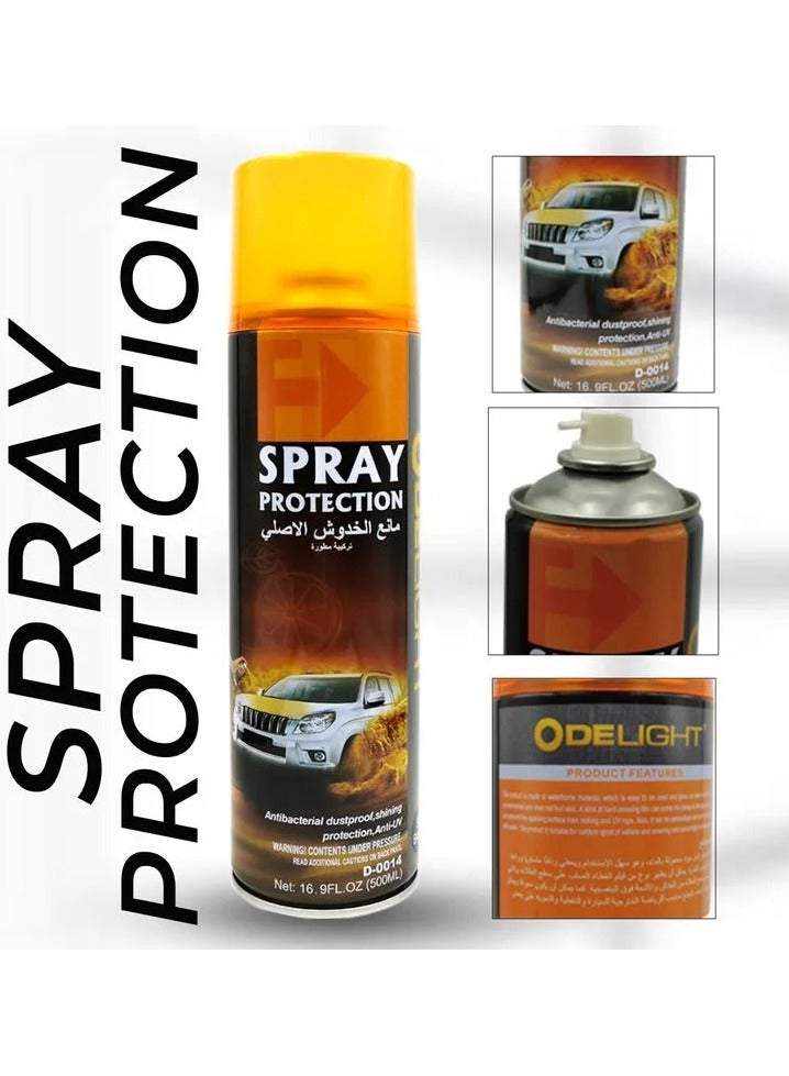 Generic 500ML  Black Car Spray Protection Antibacterial Dustproof Anti UV Shining Paint Protection Coating Spray -D0014  - Image 1