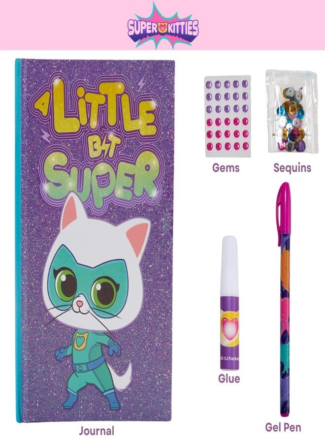Innovative Designs Disney Junior Super Kitties Sparkle Journal Set for Kids, Journal Kit with Stickers and Gems - Image 2