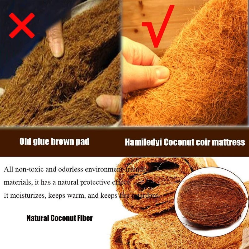 Hamiledyi Reptile Carpet 40" L x 16" W Natural Coconut Fiber Tortoise Carpet Mat for Pet Terrarium Liner Reptile Supplies for Lizard Snake Chamelon Turtle Bedding Bunny Rabbit Mat - Image 4