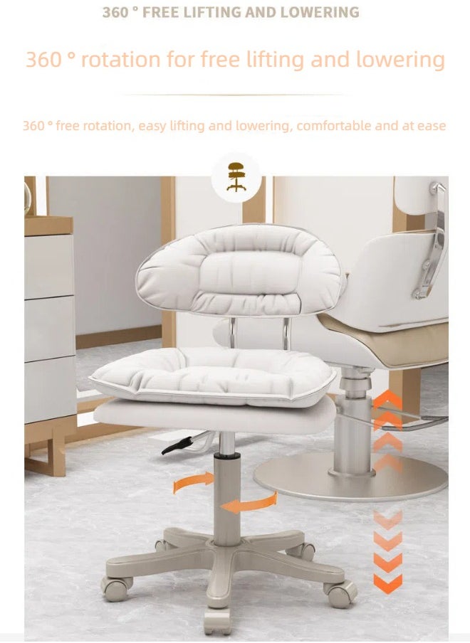 Tanwer Computer chair for home use, bedroom dressing stool, makeup chair, simple adjustable rotating beauty chair, study chair  - Image 2