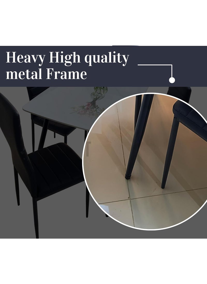 LHFHOMT LHFHOMT - 5-Pieces Dining Sets, 1 Piece Rectangular Table With 1+4 Seater Modern Design Furniture for Home, Dining Room, Cafeteria  - Image 5
