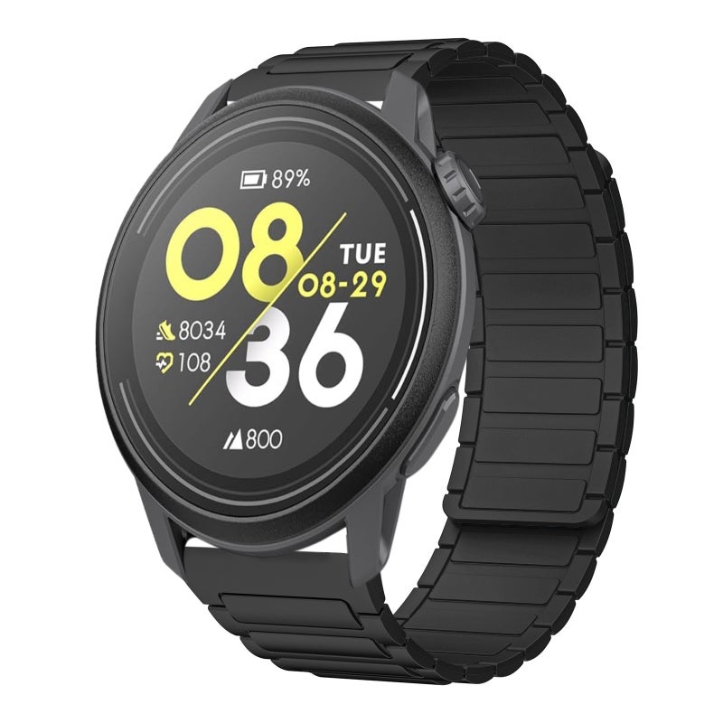 For Coros Pace 3 22Mm I-Shaped Magnetic Silicone Watch Band(Black) - Image 1