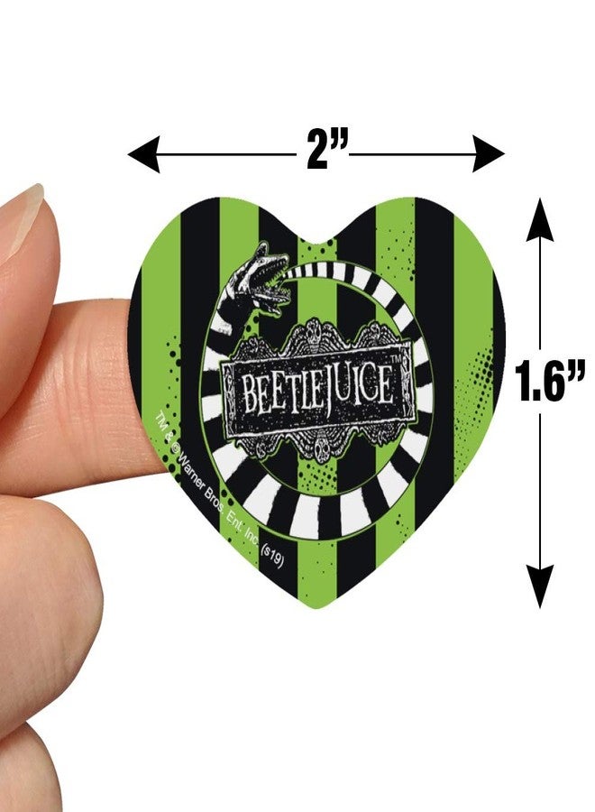 GRAPHICS & MORE Beetlejuice Beetle Worm Heart Shaped Planner Calendar Scrapbook Craft Stickers - Image 4