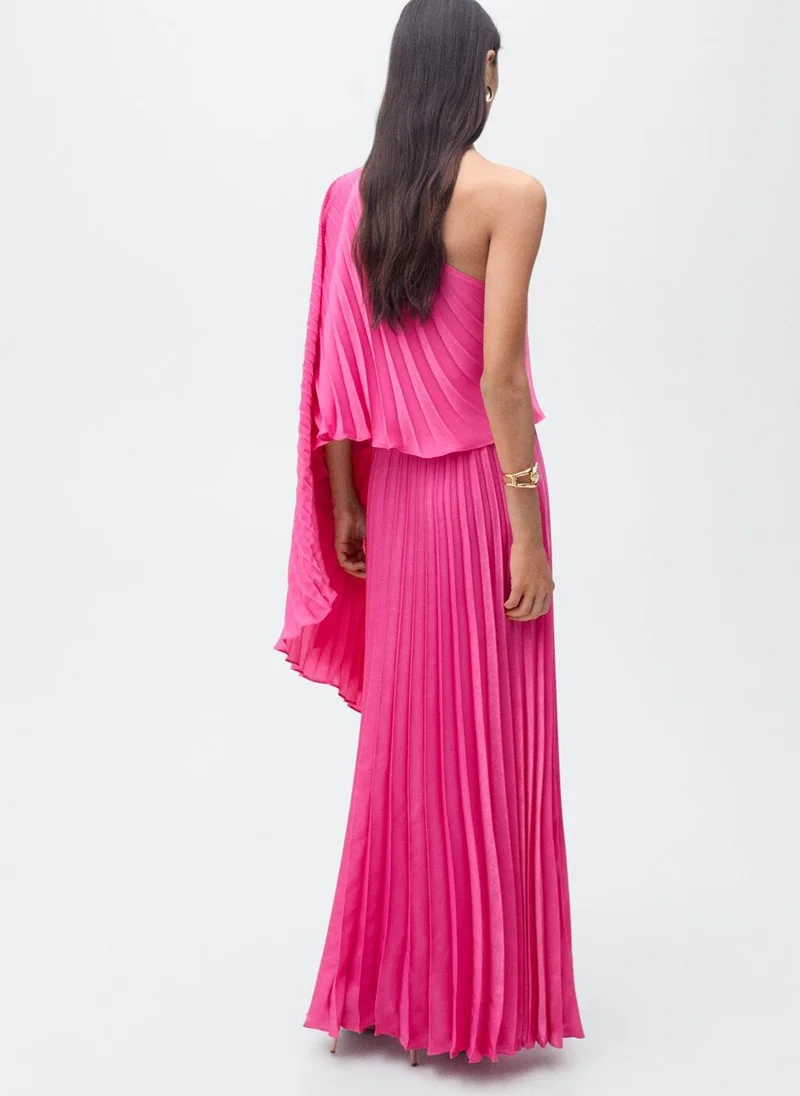 مانجو Long Cape Flared Dress