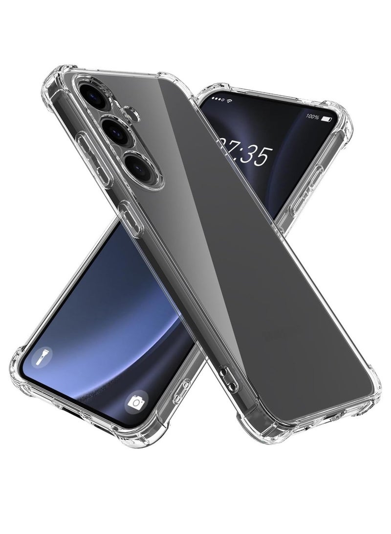 Techie جراب خلفي شفاف واقٍ لهاتف Samsung Galaxy S24 Plus مصنوع من مادة TPU مع حماية لعدسة الكاميرا - Image 2