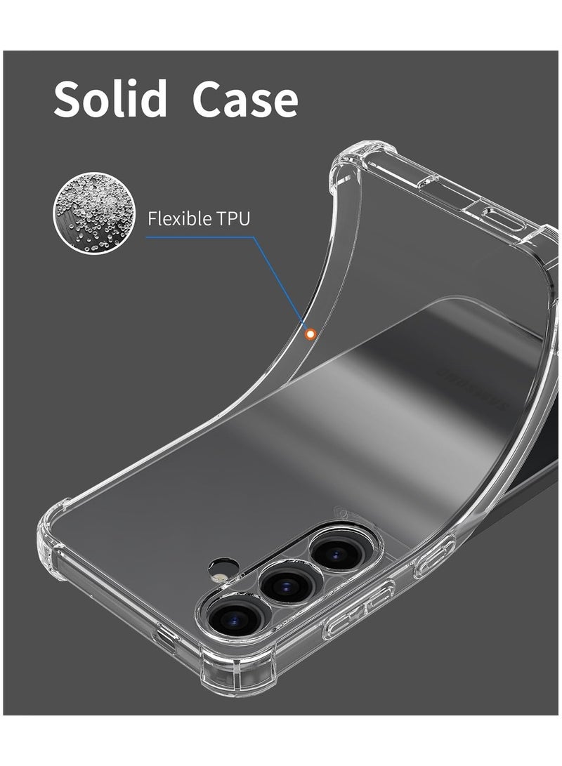 Techie جراب خلفي شفاف واقٍ لهاتف Samsung Galaxy S24 Plus مصنوع من مادة TPU مع حماية لعدسة الكاميرا - Image 5