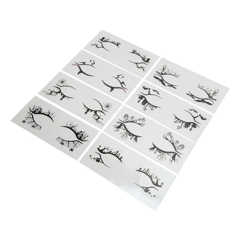 Halloween Eyeliner Sticker: Premium ABS Material, Easy & Convenient Application - Glamorous Black Style Eye Decal for Halloween Costume Parties, Casual Gatherings, Makeup Enthusiasts - Image 3