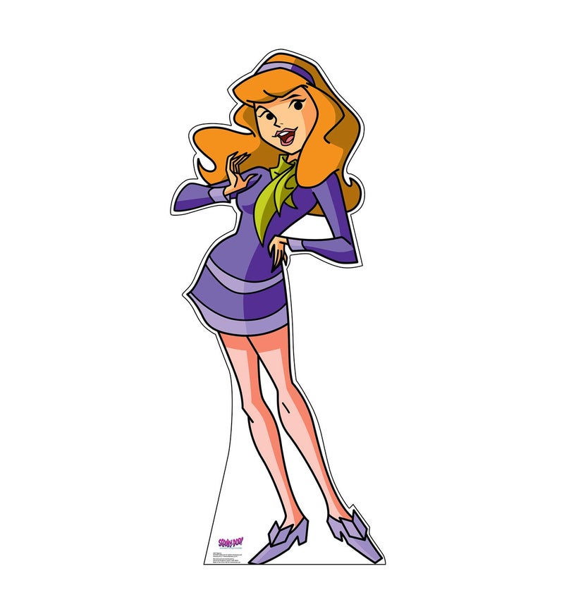 Cardboard People Cardboard People Daphne Life Size Cardboard Cutout Standup  ScoobyDoo Mystery Incorporated