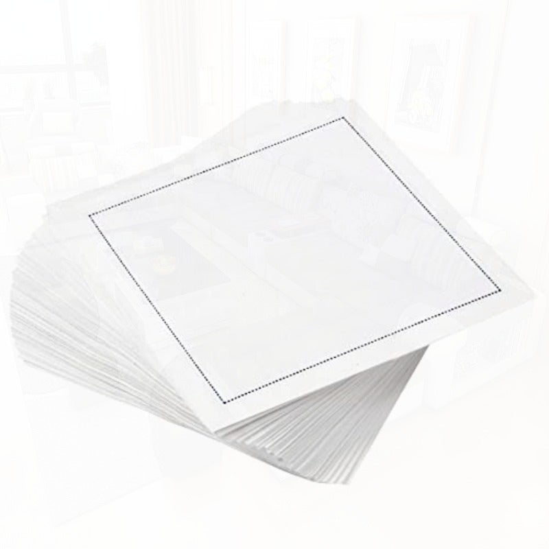 Five Star Napkins Luxury Cotton Cloth Cocktail Napkins - Bar Napkins Party Napkins Beverage Napkins Events Holiday Wedding Birthday Parties - 4.5" x 4.5" - Disposable 50 x (Ecru 4.5" x 4.5") - Image 1