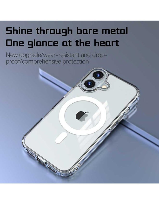 DUSALA iPhone 16 Plus Case Clear Compatible with Magsafe Anti Yellowing Grade Protection Shockproof Slim Phone Case for iPhone 16 Plus 6.7 inch - Image 4
