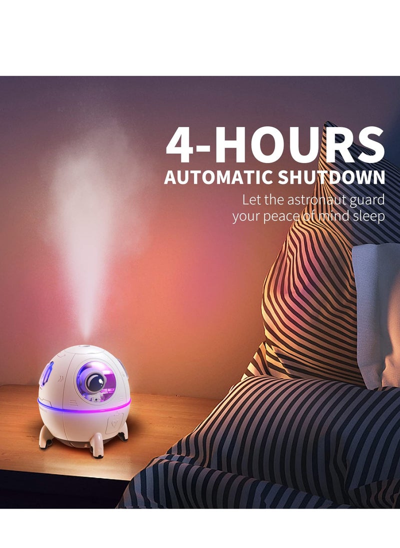 Arabest - Portable Mini Humidifier Small Cool Mist Humidifier 220ML USB Desktop Humidifier Auto Off Night Light Quiet Mini Humidifier White - Image 1