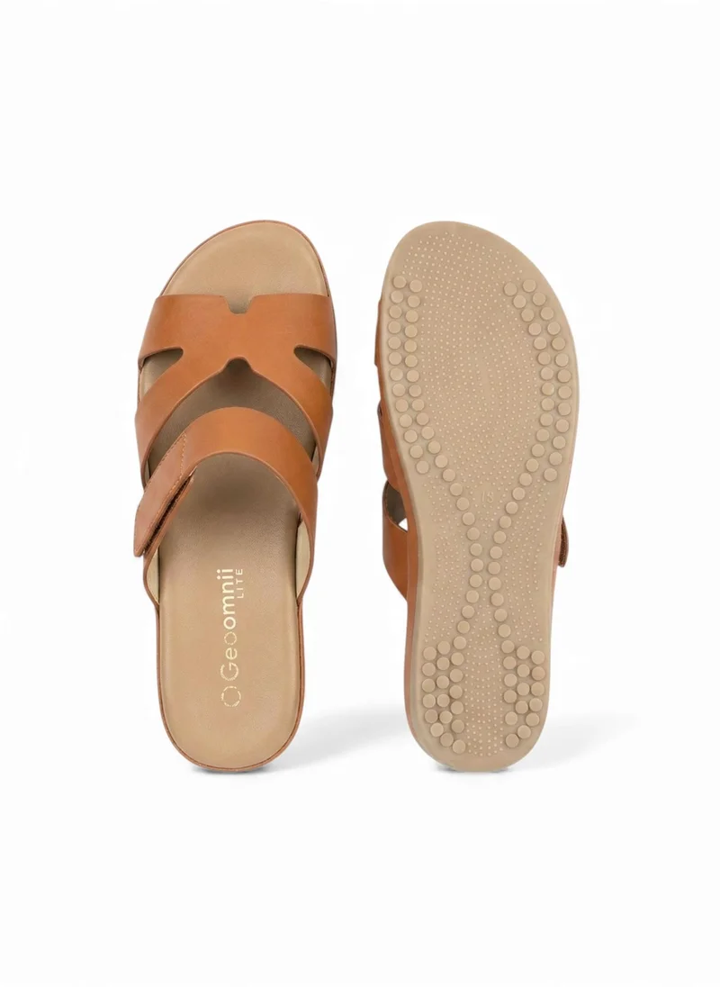 Geoomnii Tan Women’s Sandals – Comfortable, Lightweight & Everyday Wear for Women | Best Price UAE