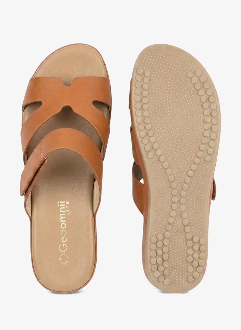 Geoomnii Tan Women’s Sandals – Comfortable, Lightweight & Everyday Wear for Women | Best Price UAE