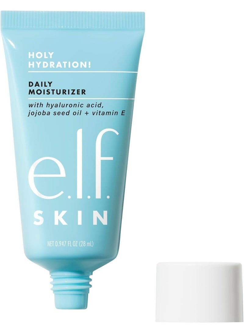 elf SKIN Holy Hydration Daily Hydration Moisturiser Mini, Light and Moisturising, with Aloe Vera Jojoba Oil and Vitamin E 28 ml - Image 1
