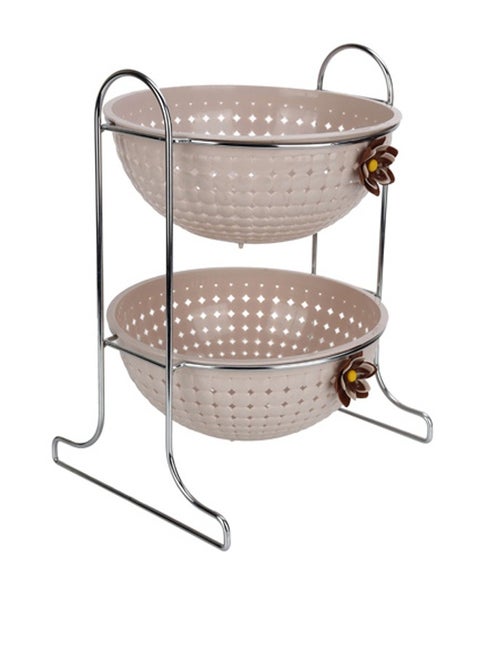 2-tier onion potato container storage rack