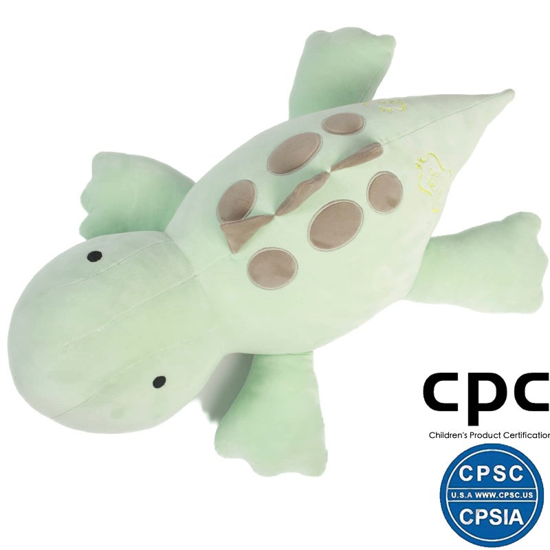 Crillop 4LB Cute Weighted Stuffed Animals Plush - Calming Weighted Stuffed Animals for Anxiety 24 inch Soft Weighted Dinosaur Plush Toy Pillow for Adults and Children (Green Dinosaur) - Image 4