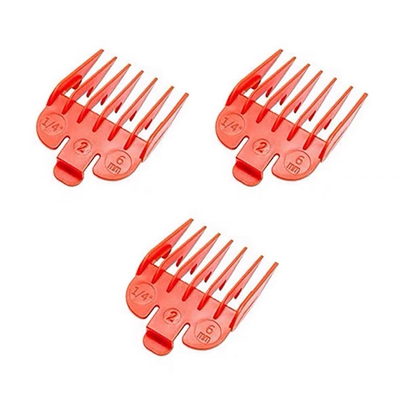 myfole (3 Pack) (1/4") Professional Hair Clipper Guards No.2 Cutting Guides Compatible with Most Wahl Clipper - Image 2