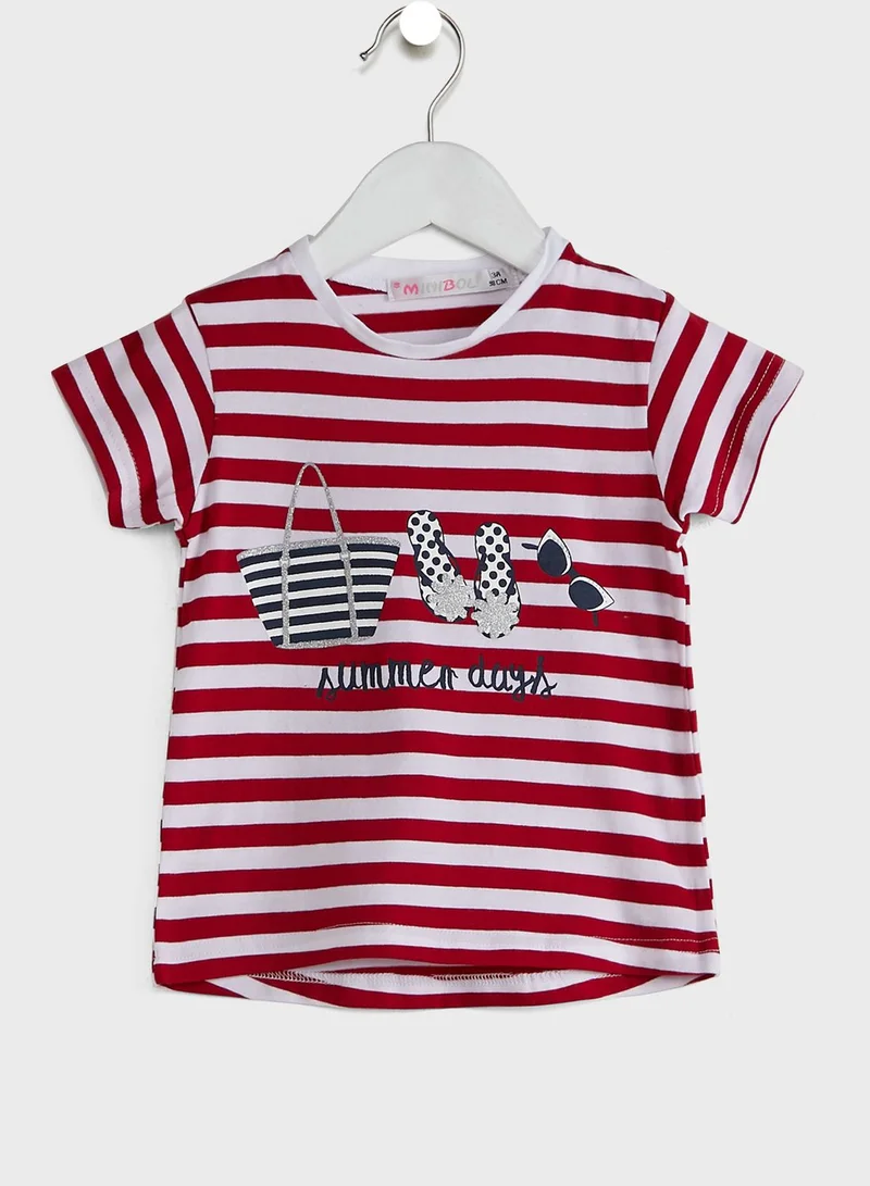 Babybol Kids Printed T-Shirt & Pants Set
