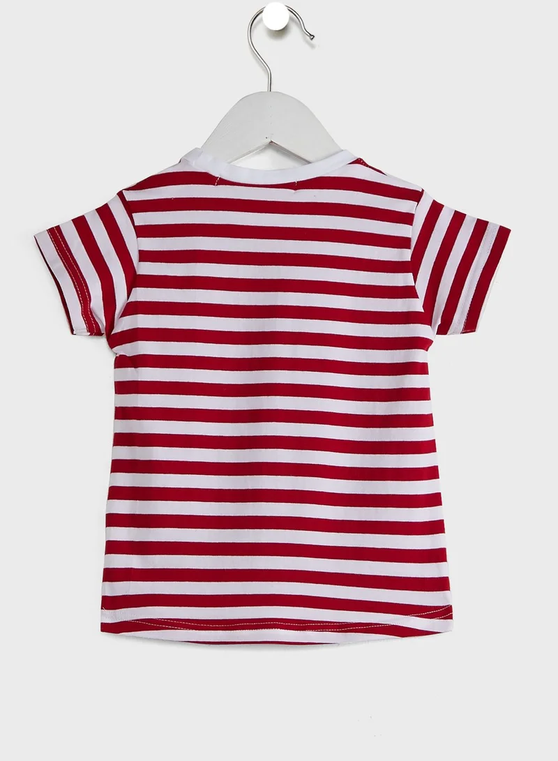 Babybol Kids Printed T-Shirt & Pants Set