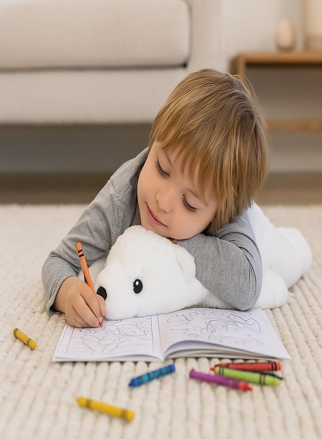 WEIGEDU Large Plush Polar Bear Stuffed Animal - 20" Soft White Cuddly Toy for Kids, Toddlers & Polar Bear Lovers - Adorable Sleeping Pillow Buddy for Bedtime, Travel & Gifting - Image 3