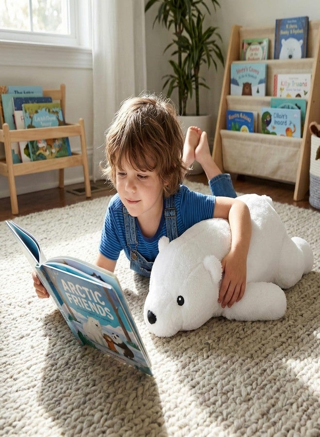 WEIGEDU Large Plush Polar Bear Stuffed Animal - 20" Soft White Cuddly Toy for Kids, Toddlers & Polar Bear Lovers - Adorable Sleeping Pillow Buddy for Bedtime, Travel & Gifting - Image 5