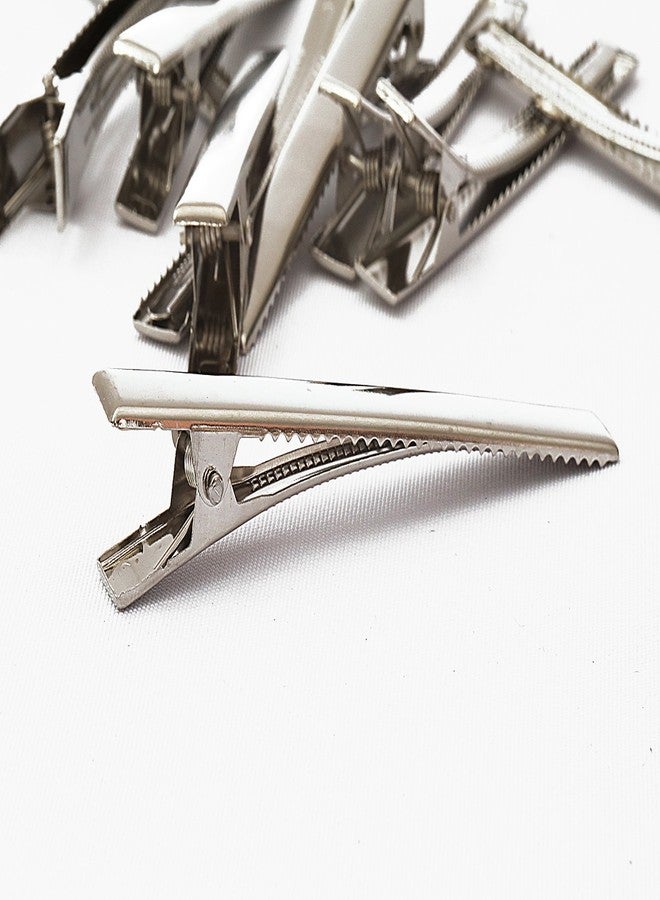 Shapenty 7 Sizes Metal Hair Clips Alligator Teeth Prongs Hair Clips Hairpins Clamps Holders for Women Girl Hair Bow Accessories Making Hair Salon DIY Arts Crafts Projects, 70Pieces - Image 2