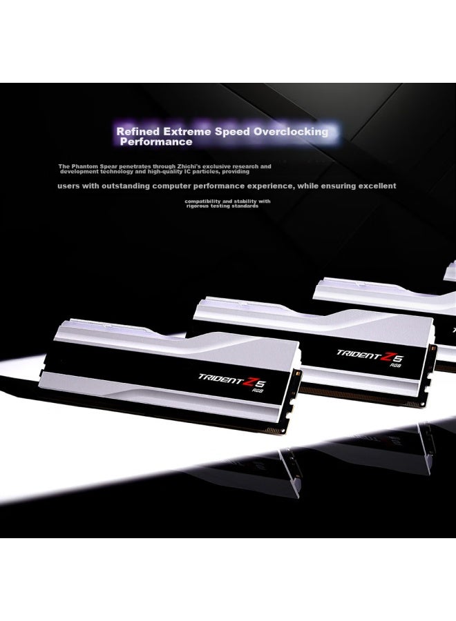 G.Skill 32Gb (16Gx2) Ddr5 6400 Desktop Memory Module - Trident Z Rgb Light Bar (Snow White)/Intel Xmp/C32 - Image 5