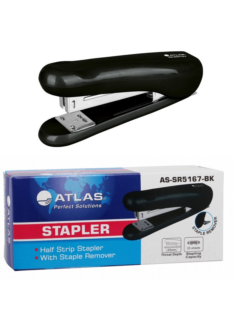 ATLAS - Desktop Stapler With 25 Sheet Capacity Black - Image 1