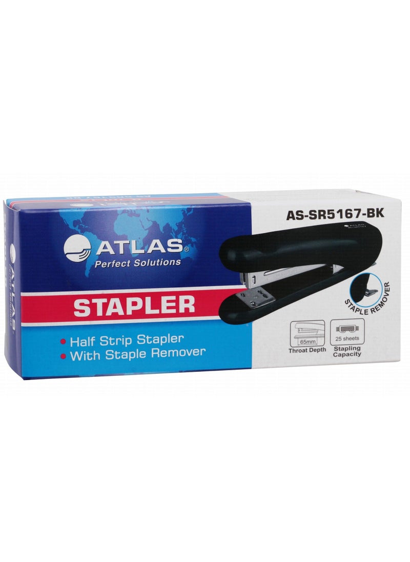 ATLAS - Desktop Stapler With 25 Sheet Capacity Black - Image 1