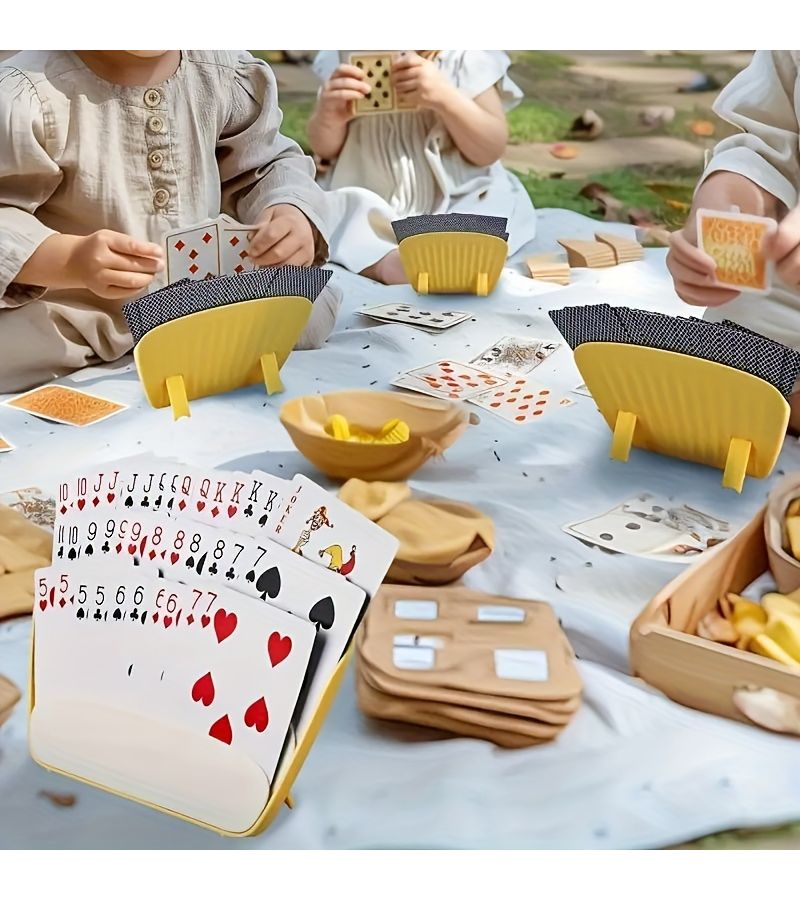 حامل بطاقات مريح بتصميم غير قابل للانزلاق وقبضة مريحة لجلسات لعب لا نهائية، متعدد الاستخدامات فاخر - Image 3