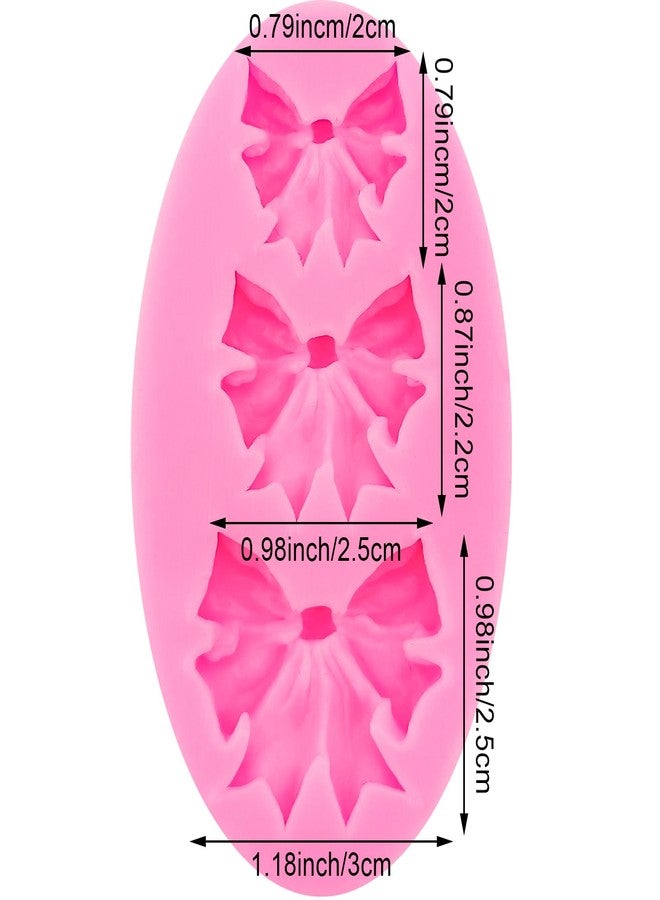 Arvintas 4PCS Bow Fondant Mini Mold - Silicone Mold for Chocolate, Cookies, Cake Decorating & Cupcake Toppers - Image 2
