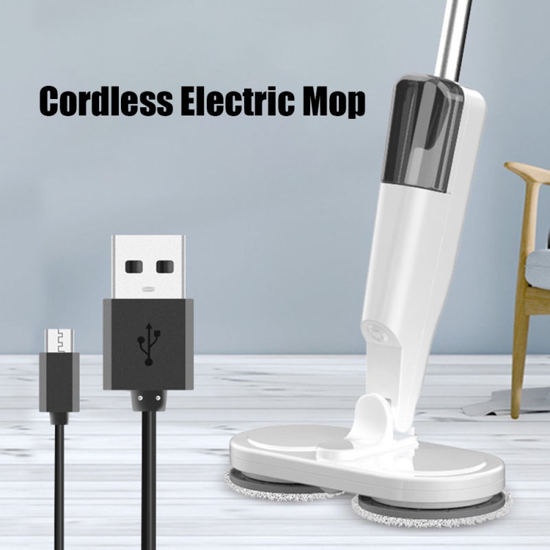 Cordless Electric Mop: Green, 150ml Water Tank, Ultra Quiet - Dual-Motor Design, Long-Lasting Battery for Home Floor Cleaning - Image 3