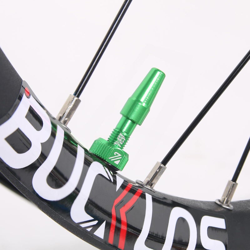 BUCKLOS Tubeless Presta Valve Stem 40/44/55/60/65/80/100 mm, Valve Stem Kit with Valve Core Removal Tool for Road Bike/Mountain Bike/MTB, Fit Most Bicycle Rims, Super Light Durable Aluminum Stem - Image 4