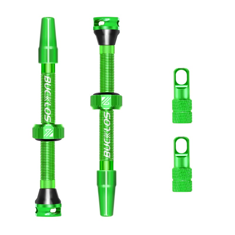 BUCKLOS Tubeless Presta Valve Stem 40/44/55/60/65/80/100 mm, Valve Stem Kit with Valve Core Removal Tool for Road Bike/Mountain Bike/MTB, Fit Most Bicycle Rims, Super Light Durable Aluminum Stem - Image 1