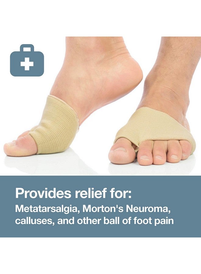 Purastep Gel Metatarsal Head Morton Neuromas Atrophy Flat Pad Splay Foot Corn Feet Pressure Relief Care Sleeve With Insole Ball Of Cushion (Large) - Image 3
