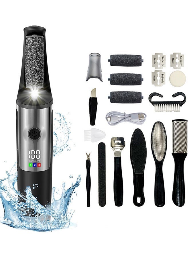general Electric Foot Callus Remover,Smooth Pedicure Wand Rechargeable Electric Foot File,Professional Pedicure Tools for Dry, Dead, Cracked, Hard Skin, at Home Feet Spa Care Kit for Men & Women - Image 1